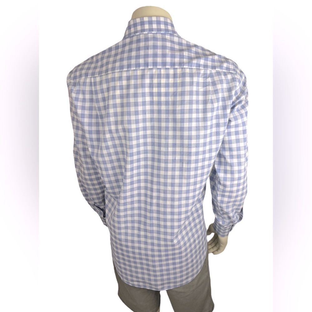 Lanvin Men's L/S Cotton Plaid Casual Dress Shirt Great Condition Size 41/16 - Picture 6 of 9